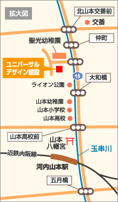 アクセスマップ 拡大図
